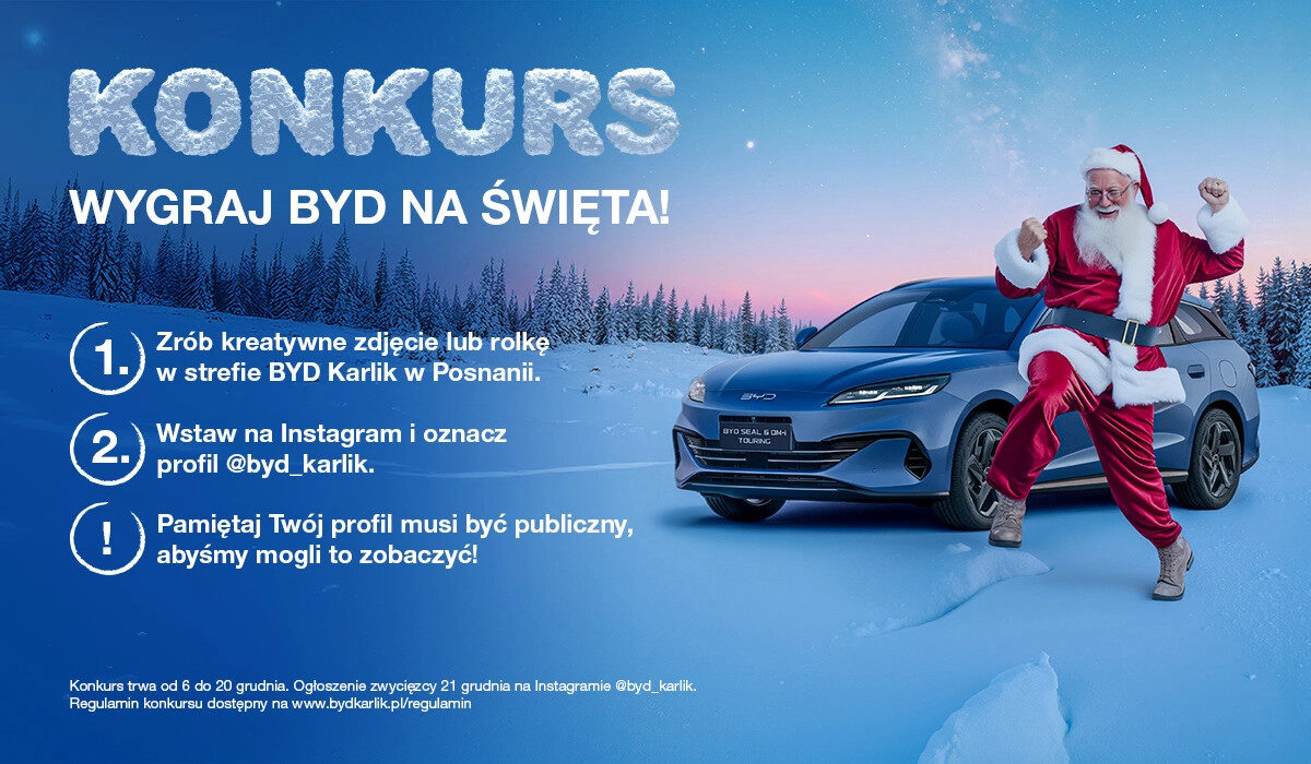 Wygraj BYD na Święta!<br> 1 Wygraj BYD na Święta!